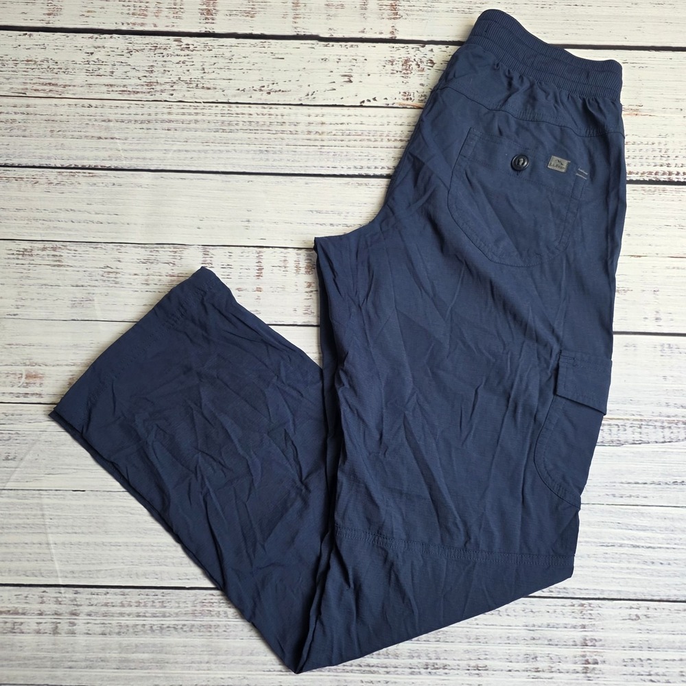L.L. Bean Vista Camp Cargo Pants Navy Straight Leg Women's Small Hiking Gorpcore